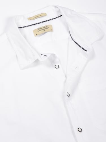Image of Thomas Scott Men's | Solid | Half Sleeve | Regular Fit | Premium Irish Linen | Spread Collar | Casual Shirt