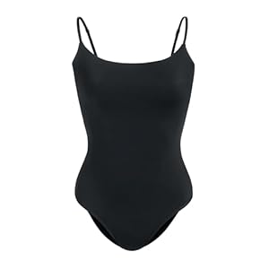 KNIX Leakproof Classic One Piece Swimsuit, Black, Large (Bra Sizes 30 A – 44 DD)