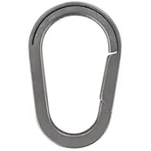 Small Mini Buckle Titanium Alloy Keychain Outdoor EDC Tool Key Ring
