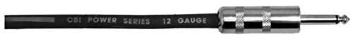 CBI CABLES CBI SC Ultra Duty 12 Gauge 1/4" to 1/4" Speaker Cable, 3 Feet