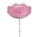 Klocke Dekorationsbedarf Vogeltränke Vogelbad Gartenstecker Ø20cm Schmetterling - 6 Farben zur Wahl (Pink, ⌀ 20 cm)