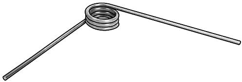 90 Degree 302 Stainless Steel Torsion Spring with 0.776" Outside Dia. - 3HPR6 (Pack of 10)