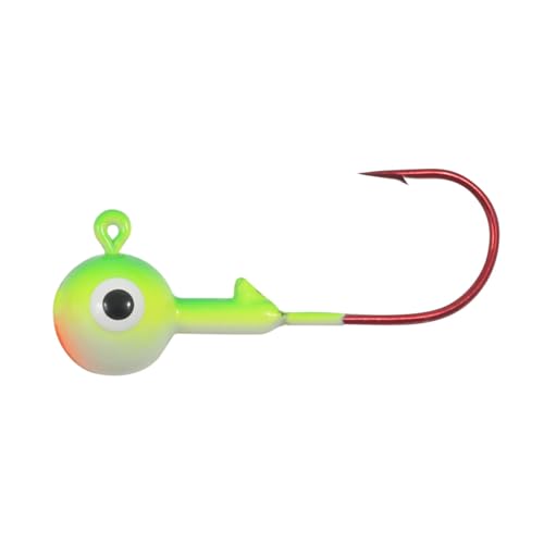 Northland Tackle Gum-Ball JIG / 0.75" / 1/64 OZ - #8 HK / 8 Pack/GLO Watermelon