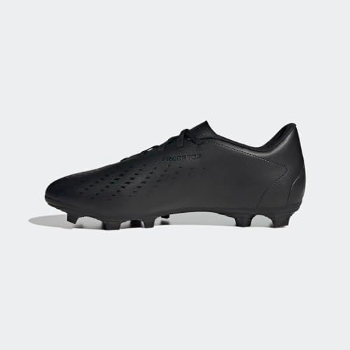 adidas Unisex Predator Accuracy.4 Flexible Ground Soccer Shoe, Black/Black/White, 9 US Men | Image 6