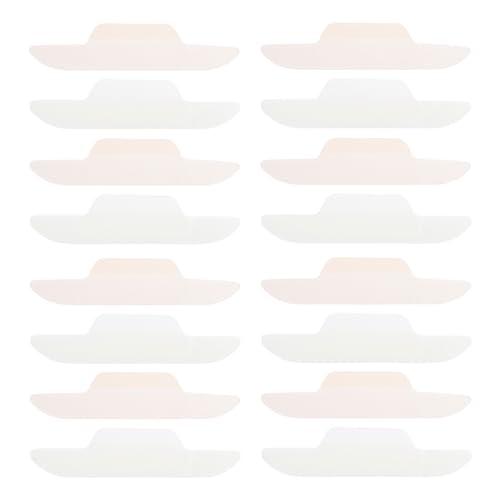 Tofficu 24 Piezas Almohadilla de Borde Sudor Sombrero para Absorbe Humedad Gorro poleras Camisas Protector de Camisa de Cuello Almohadilla de Revestimiento de Cuello Papel sin Polvo