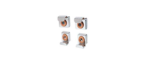 Image of CRL 50655B Nickel Plated E-Z Mount Mirror Clips - Bulk Package of 50 Sets