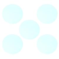 Homoyoyo 5 Stück Selbstklebende Farbfolien 15cm Rund Transparente Warmlicht Farbfilter für Glühbirnen Spot und Einbauleuchten Selbstgemacht Lichtdekor für Wohnzimmer und Feiern