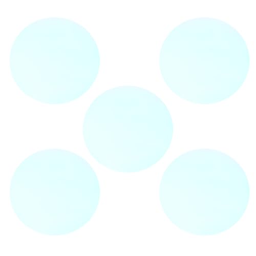 Homoyoyo 5 Stück Selbstklebende Farbfolien 15cm Rund Transparente Warmlicht Farbfilter für Glühbirnen Spot und Einbauleuchten Selbstgemacht Lichtdekor für Wohnzimmer und Feiern