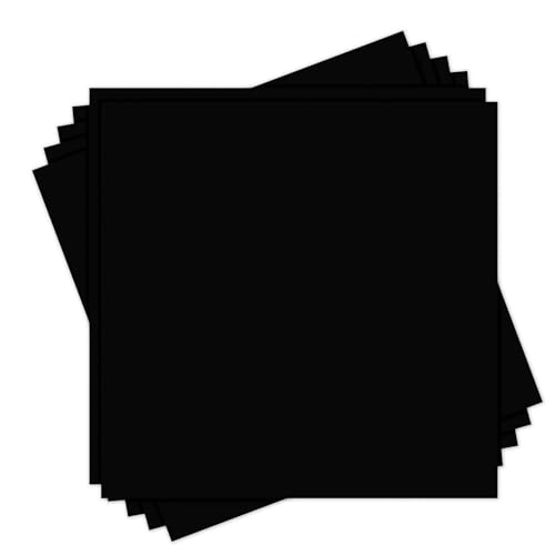 12x12 Black Cardstock 24 Pack 80lb Card Stock Paper Goefun Black Core 12x12 Cardstock for Halloween Cricut Photo Albums Card making Crafting Scrapbook