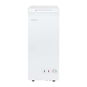 Willow WCF60W Freestanding 51L Chest Freezer with Removable Storage Basket, Suitable for Outbuildings and Garages, 2 Years Warranty - White