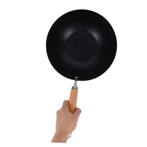 Mini Wok de Hierro con Mango de Madera Ergonómico miniatura 4