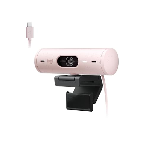 Webcam Full HD Logitech Brio 500 com Microfones Duplos com