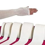 Medizinisches Schlauchjersey 5m - 67% Baumwolle / 33% Viskose - Nahtloses Schlauchgewebe - elastisch und bequem (ungedehnt 5m x 4cm)
