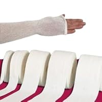 Medizinisches Schlauchjersey 5m - 67% Baumwolle / 33% Viskose - Nahtloses Schlauchgewebe - elastisch und bequem (ungedehnt 5m x 1,5cm)