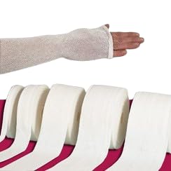 20 mètres de jersey tubulaire médical Bastos Portugal – 67% coton / 33% viscose – Maillage tubulaire sans couture – Élastique et confortable (Non étirée 20m x 12 cm)