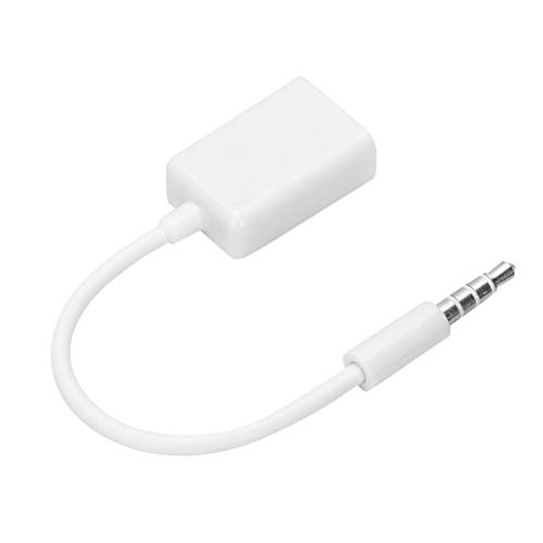 Cabo de 3,5 mm para USB, conector de 3,5 mm para cabo fêmea USB durável, profissional com boa condut
