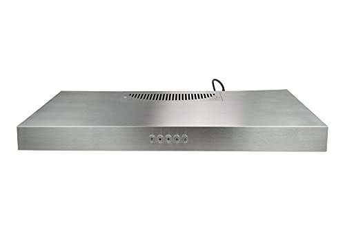 Blue Ocean 30" RH76UC Stainless Steel Under Cabinet Kitchen Range Hood | PRO PERFORMANCE | 3-Speed Exhaust Fan - Thumbnail 7