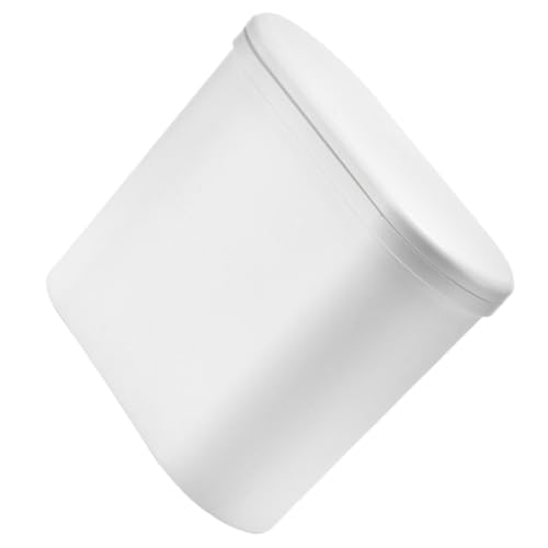 Poubelle en plastique blanc anti odeur avec couvercle amovible pour maison