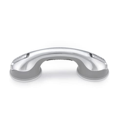 Safe-Er-Grip Safe-Er-Grip Changing Lifestyles Suction Cup Grab Bars For Bathtubs & Showers; Safety Bathroom Assist Handle, Chrome, 12 Inches #TOP28