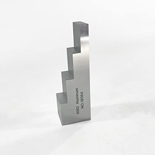 4 Step 6063 Aluminum Block de Calibración para Medidor de Espesor Ultrasónico 0.250" 0.500" 0.750" 1.000" para Pruebas NDT de Espesor y Linealidad miniatura 3