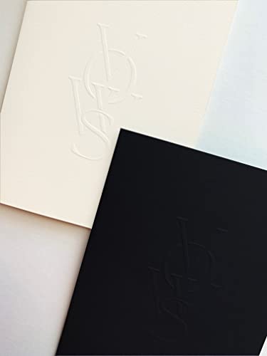 Livre de vœux de luxe mariage Sole Paper Co carnet charbon et vélin crème
