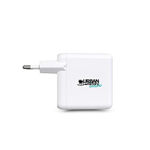 Chargeur GaN 65W USB C Urban Factory Cyclee pour Ordinateur Portable