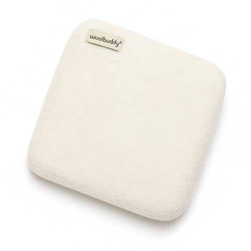 Woolbuddy Wool Felting Pad 10 x 10 x 1.5 Inch (White) Durable Needle Felting Mat Needle Felting Foam Pads Alternative for 3D Wet & Dry Felting Crafts