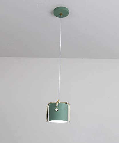 QTRT Nordic Restaurante Araña Macaron Diseño Moderno Cabeza Simple Rural Linterna Simple Barra de mostrador Comedor Luces de Pasillo Entrada para el hogar Balcón Lámpara Corredor Techo Quemador Hogar Cover