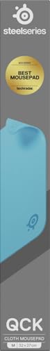 SteelSeries Tapis QcK Medium - Aqua - Base antidérapante en Caoutchouc - Suivi et stabilité de Pointe - Optimisé pour capteurs Gaming - 320 mm x 270 mm - FPS, MOBAs, RTS, MMO