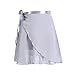 Newwyt Damen Chiffon Wickelrock Klassischer Ballett Wickelrock Mädchen Tutu Tanzrock Tanz Schlittschuh über Schal Rock Dancewear Grau Polyester-Faser Tutu Rock günstig Kaufen-Newwyt Damen Chiffon Wickelrock Klassischer Ballett Wickelrock Mädchen Tutu Tanzrock Tanz Schlittschuh über Schal Rock Dancewear Grau Polyester-Faser