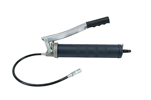 Mytee Products 2 Pack Heavy Duty Lever-Action Manual Grease Gun With 18-Inch Whip Hose - 10,000 Psi Max Pressure - Aluminium Cast Head - Capicity 16 Oz Bulk/ 14Oz Cartridge #TOP2