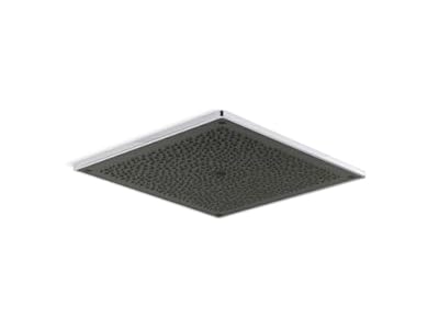 KOHLER K-31110-58 Real Rain 19-inch Multifunction Overhead Shower Panel, Drop Ceiling-Mount Rain Shower Head, 2.5 GPM, Thunder Grey
