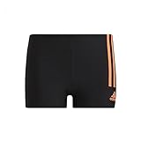 adidas Unisex Baby Yb 3s Brief Badehose, schwarz/orange, 15 años