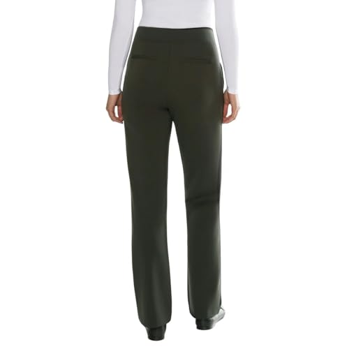 Matty M Women's Pull On Straight Leg Office Pants (US, Alpha, XX-Large, Regular, Regular, Dark Olive)3