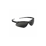 KleenGuard V30 Nemesis Safety Glasses, Black Frame, Smoke Anti-Fog Lens