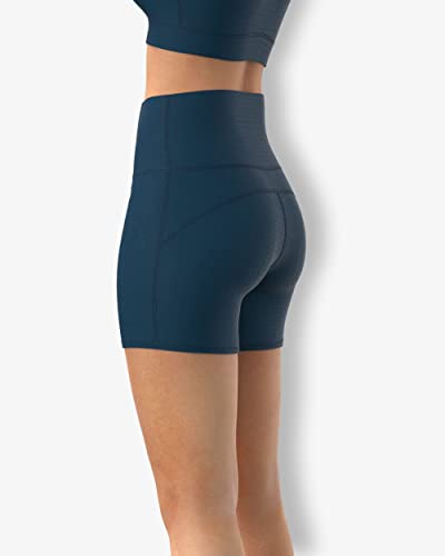Image of Sfytt Women's 6 inch High Waist Biker Shorts - Workout Yoga Running Gym Compression Spandex Booty Shorts - Polyester Exercise