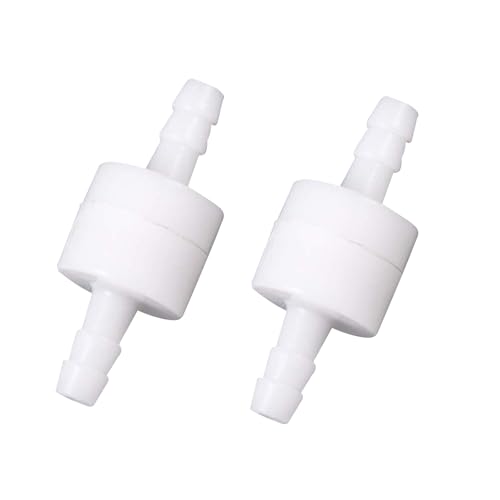 Quickun 1/2' One Way Inline Check Valve, Non Return Hose Barb, Ozone Resistance Plastic Valve for...