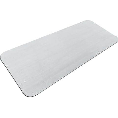 BETOVV New Generation Cushioned Bathtub Mat Bathroom Standing up Shower Mat Non-Slip Secure Mat No Suction Cup Washable Bath tub Mat for Inside Shower(Cool Gray, 16×28'') Cover