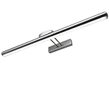 MQOUO 24.4' Wireless Picture Lights, Rechargeable Battery Art Display Light with Remote Control, Dimmable/Timer Off Dartboard Light, 3 Lighting Modes Full Metal Painting Display Lights (Nickel-1Pack)