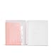Poppin Spiral Notebook, 3-Subject College Ruled Notebook, Translucent Front Cover Pocket for Added Storage, 120 Sheets, Easy Tear Pages (Blush Pink, 3-Subject)