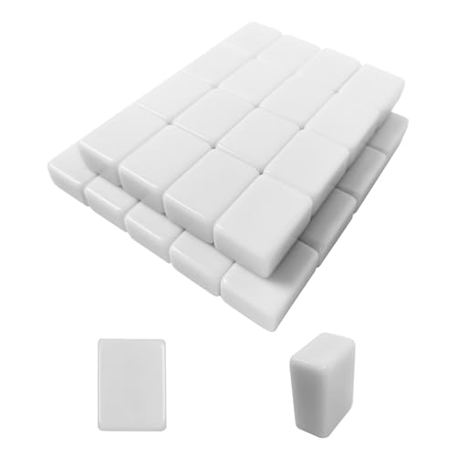 36 piezas Fichas blancas de Mahjong estándar miniatura 1