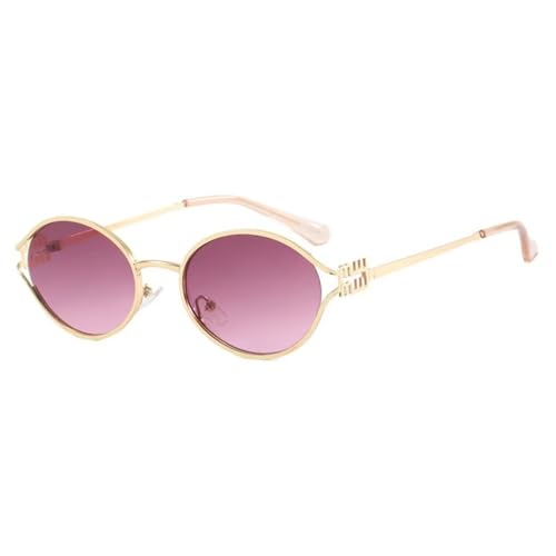 Lunettes de soleil tendance femme et homme avec monture métal anti-UV