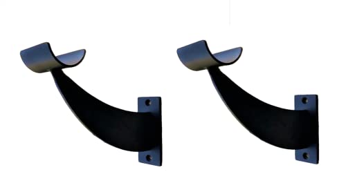 Athletic Bar Single Ballet Open Bracket (Pair) Fixed Height Wall Mount Ballet Barre 2 Brackets Included for 1.5