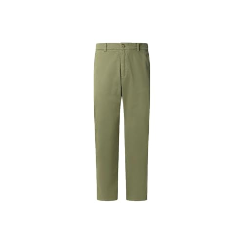 Pepe Jeans Herren Slim Chino Twill Hose, Grün (Militärgrün), 29 W – Ansicht 1
