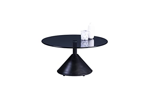 Table basse métal noir 80x40x80 cm pour optimiser les salons étroits