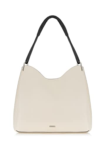 Ochnik Bolso grande para mujer,Bolso bandolera,Bicolor,Elegante,Resistente contra daños,Piel ecológica,Un compartimento principal,Para diferentes atuendos., Cremoso Cover