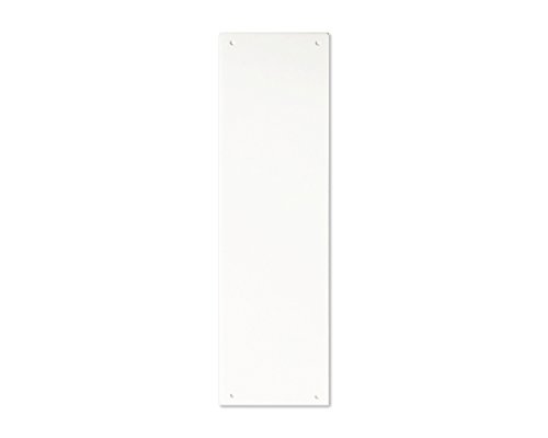 FOCUS DISPLAYS DOOR FINGER PLATE WITH SCREWS - 11 COLOURS (White)