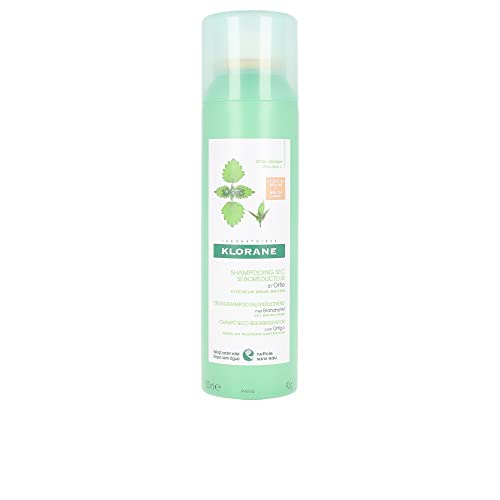 Klorane - Champú Seco con Extracto de Ortiga para Cabello Oscuro