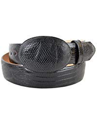 Original Black Lizard Teju Skin Western Style Belt #TOP21