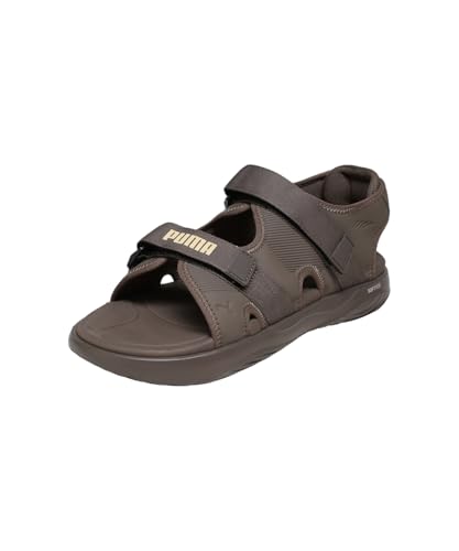 PUMA | Softride Seave Aquaterra Lightweight Sandal | Flat Bronze-Canvas | 7UK